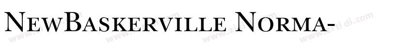 NewBaskerville Norma字体转换